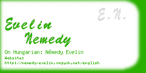 evelin nemedy business card